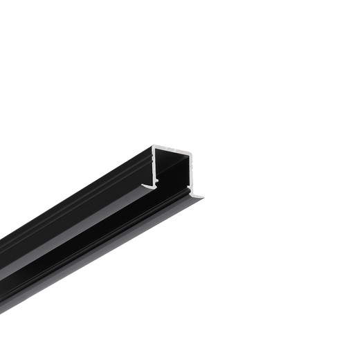 1m alu profil SMART-IN10 AC2/Z - Svart anodisert, innebygd, LED skinne