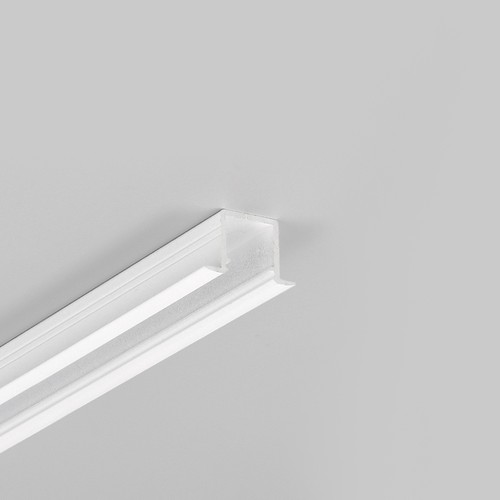 2m aluminiumprofil SMART-IN10 AC2/Z - Hvit lakkert, innfelt, LED-skinne