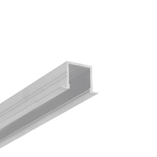 2m aluprofil SMART-IN16 BC3/U4 - Ubehandlet aluminium, innebygd, LED skinne