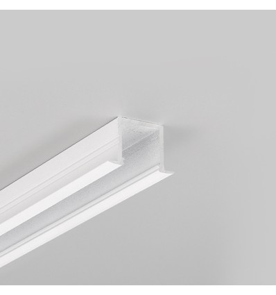 2m alu profil SMART-IN16 BC3/U4 - Hvit lakkert, innfelt, LED skinne