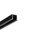 2m aluprofil SMART-IN16 BC3/U4 - Svart lakkert, innfelt, LED skinne