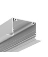 1m aluminiumsprofil PHIL RECESSED C10 - Anodisert, innfelt, LED skinne