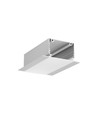 1m aluminiumsprofil PHIL RECESSED C10 - Anodisert, innfelt, LED skinne