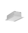 1m aluminiumsprofil PHIL RECESSED C10 - Anodisert, innfelt, LED skinne