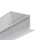2m Aluprofil PHIL RECESSED C10 - Ubehandlet aluminium, innbygd, LED skinne