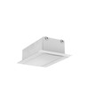 2m Aluprofil PHIL RECESSED C10 - Ubehandlet aluminium, innbygd, LED skinne