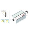 2m aluprofil CABI12 DUO E - Ubehandlet aluminium, hjørne, LED-skinne