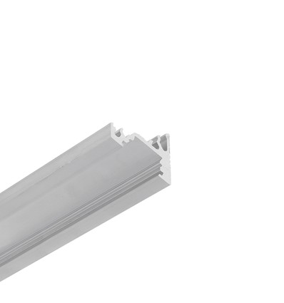 1m aluprofil CORNER10 BC/UX - Ubehandlet aluminium, hjørne, LED skinne