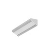 2m aluprofil CORNER10 BC/UX - Ubehandlet aluminium, hjørne, LED skinne
