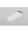 2m aluprofil CORNER10 BC/UX - Hvit lakkert, hjørne, LED-skinne