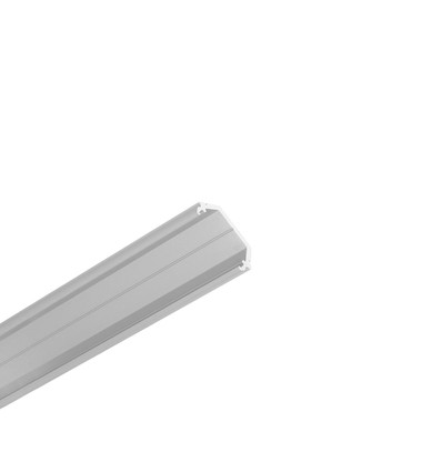 2m aluprofil QUARTER10 BD/U6 - Anodisert, hjørne, LED skinne