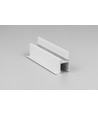 1m aluprofil FRAME14 BC/Q - Hvit lakkert, innsparkling, LED skinne