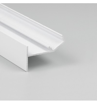 1m aluminiumsprofil GLOW12 UP A1C - Hvit lakkert, innsparkling, LED skinne