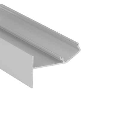 1m aluprofil GLOW12 UP A1C - Anodisert, innsparkling, LED skinne