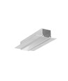 1m aluminiumsprofil LINEA-IN20 TRIMLESS EE7F - Ubehandlet aluminium, innsparkling, LED-skinne