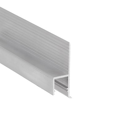 1m aluminiumsprofil OMNI10 AC2 - Ubehandlet aluminium, innfelling, LED-skinne