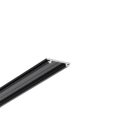 2m aluminiumsprofil ARC12 CD/U5 - Svart lakkert