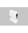 2m aluminiumsprofil SKIRT10 AC2/Q9 - Hvit lakkert