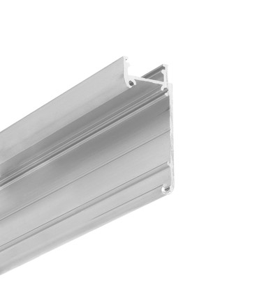 1m aluprofil WALLE12 BCD - Ubehandlet aluminium