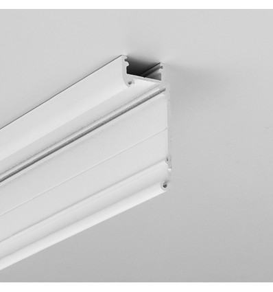 1m aluprofil WALLE12 BCD - Hvit lakkert