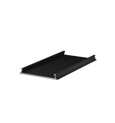 1m monteringsprofil C10 - Sort lakkert