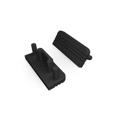 1 stk. Endestykke SURFACE10 GEN2 - Svart