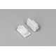 1 stk. Endestykke UNI14 - Hvit