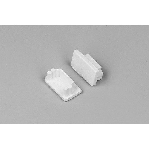 1 stk. Endestykke UNI14 - Hvit