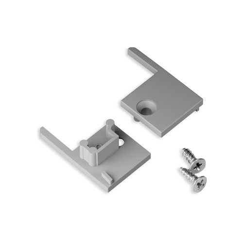 1 stk. Endestykke UP-TILE10 - Grå