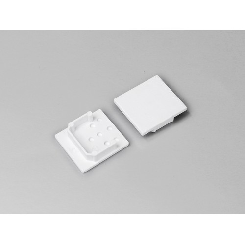 1 stk. Endestykke LINEA20 - Hvit