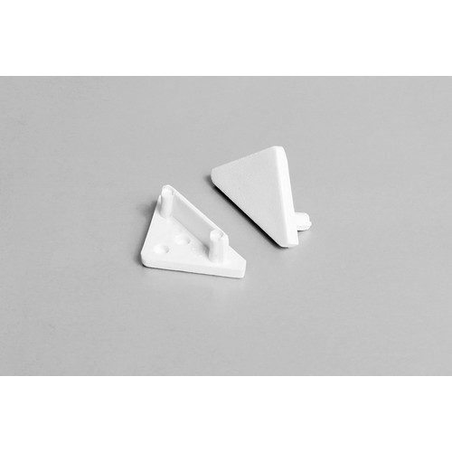 1 stk. Endestykke CABI12 - Hvit