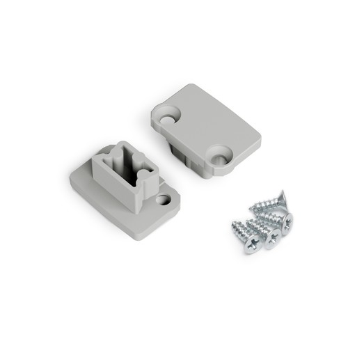 1 stk. Endestykke FLOOR8 - Grå