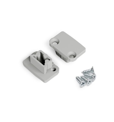 1 stk. Endestykke FLOOR8 - Grå