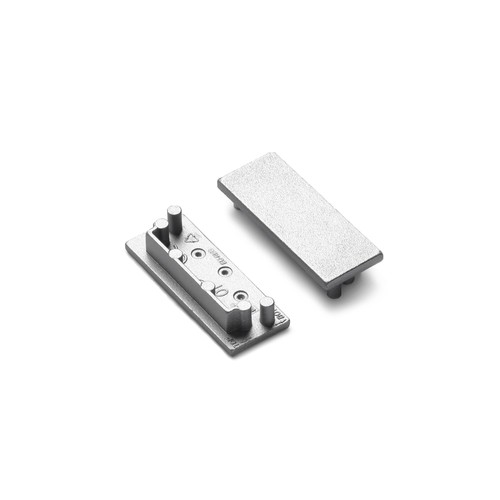 1 stk. Endestykke VARIO30-01 - Sølvfarget