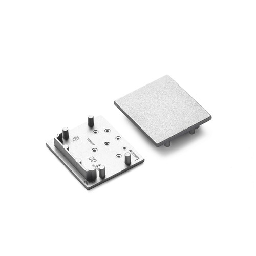 1 stk. Endestykke VARIO30-02 - Sølvfarget