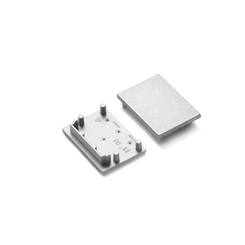 1 stk. Endestykke VARIO30-05 - Sølvfarget