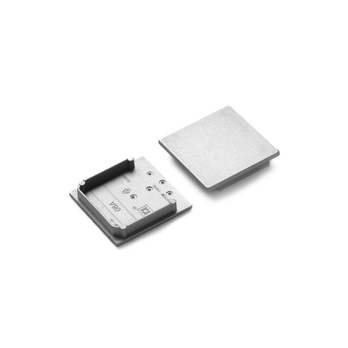 1 stk. Endestykke VARIO30-08A - Sølvfarget