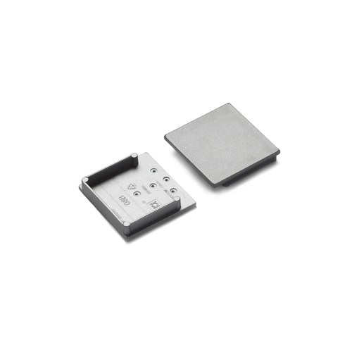 1 stk. Endestykke VARIO30-08B - Sølvfarget