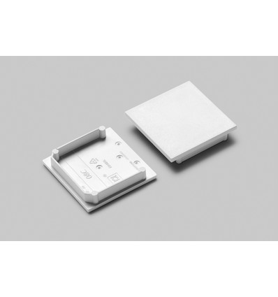 1 stk. Endestykke VARIO30-08C - Hvit