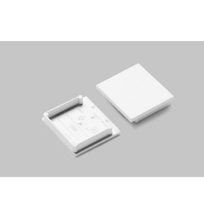 1 stk. Endestykke VARIO30-08D - Hvit