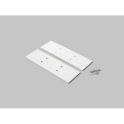 1 stk. Endestykke VARIO30-34 - Metall, hvit