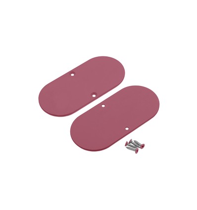 1 stk. Endestykke NAMI23-D9 - Metall, støvet rosa lakkert