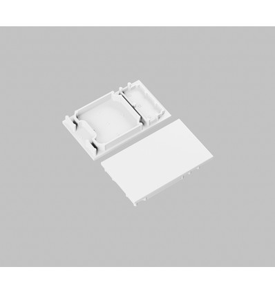 1 stk. Endestykke COMBO30-01A - Hvit