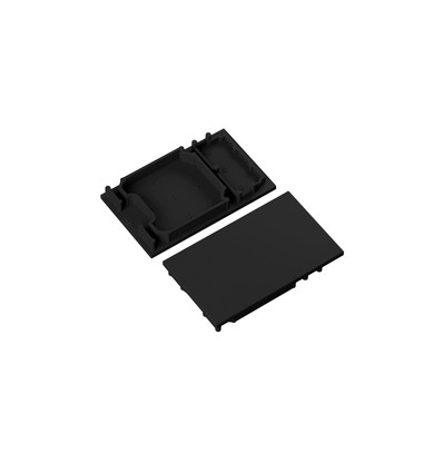 1 stk. Endestykke COMBO30-01A - Svart