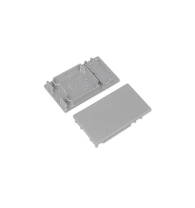 1 stk. Endestykke COMBO30-01A - Sølvfarget