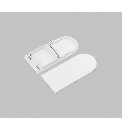 1 stk. Endestykke COMBO30-01A-D9 - Hvit