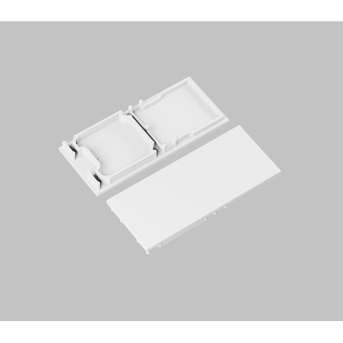 1 stk. Endestykke COMBO30-01A-E9 - Hvit