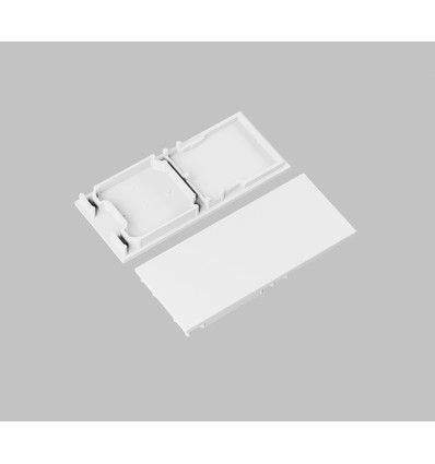 1 stk. Endestykke COMBO30-01A-E9 - Hvit