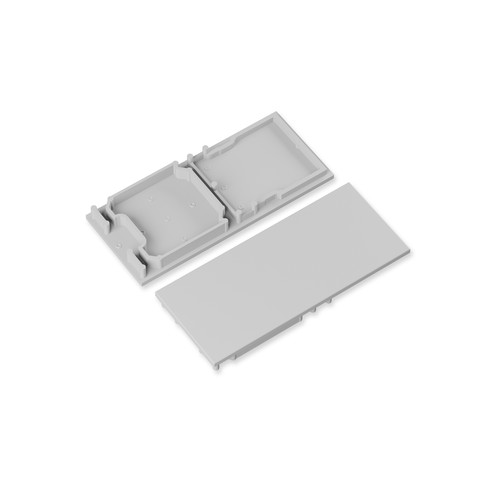 1 stk. Endestykke COMBO30-01A-E9 - Grå