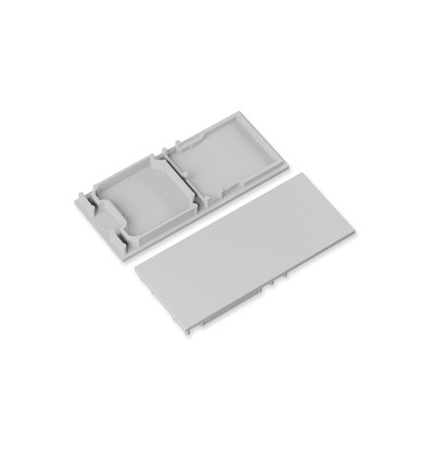 1 stk. Endestykke COMBO30-01A-E9 - Grå